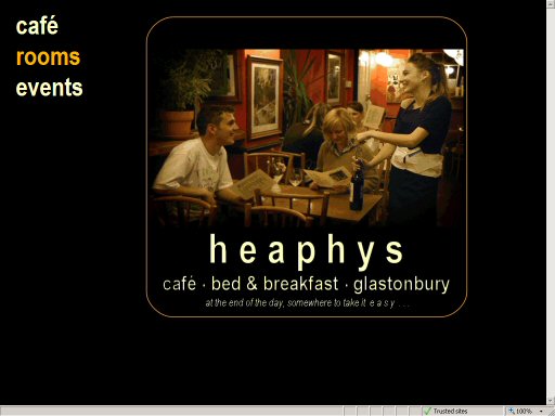 Heaphy's Organic Cafe and Bed & Breakfast - Glastonbury - Click here to visit the site