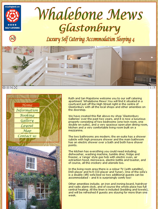 Holiday accommodation in Glastonbury - Click here to visit the site